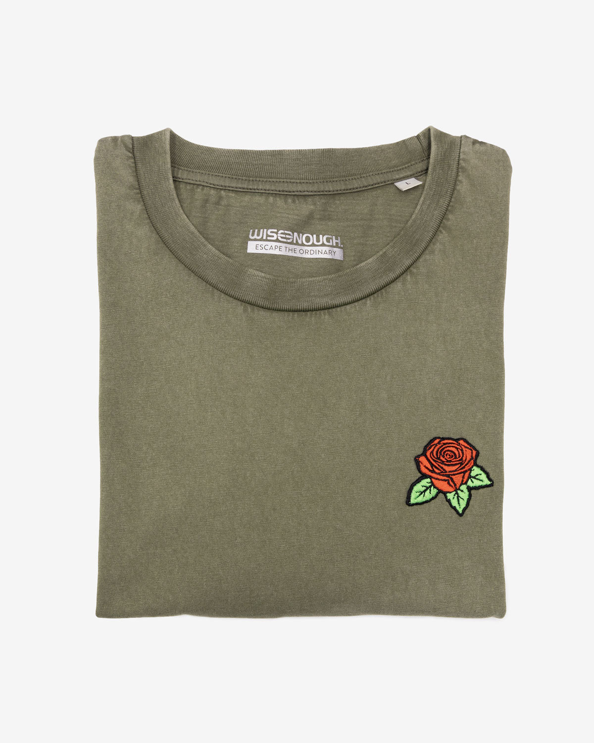 Crewneck T-Shirt - Rose - wiseenough. | Nachhaltige Streetwear