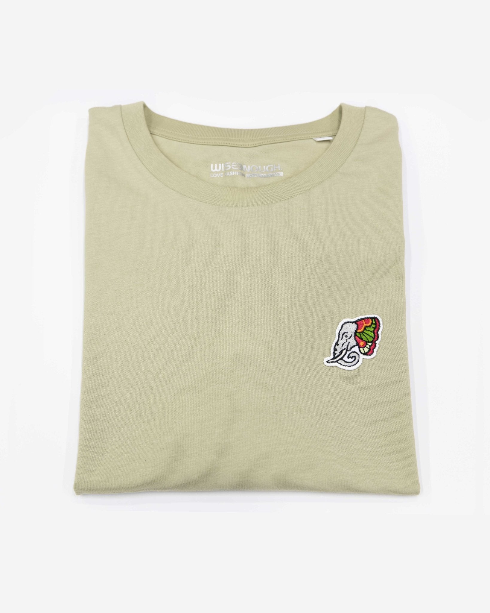 Crewneck T-Shirt - Elefly Sage - wiseenough. | Nachhaltige Streetwear