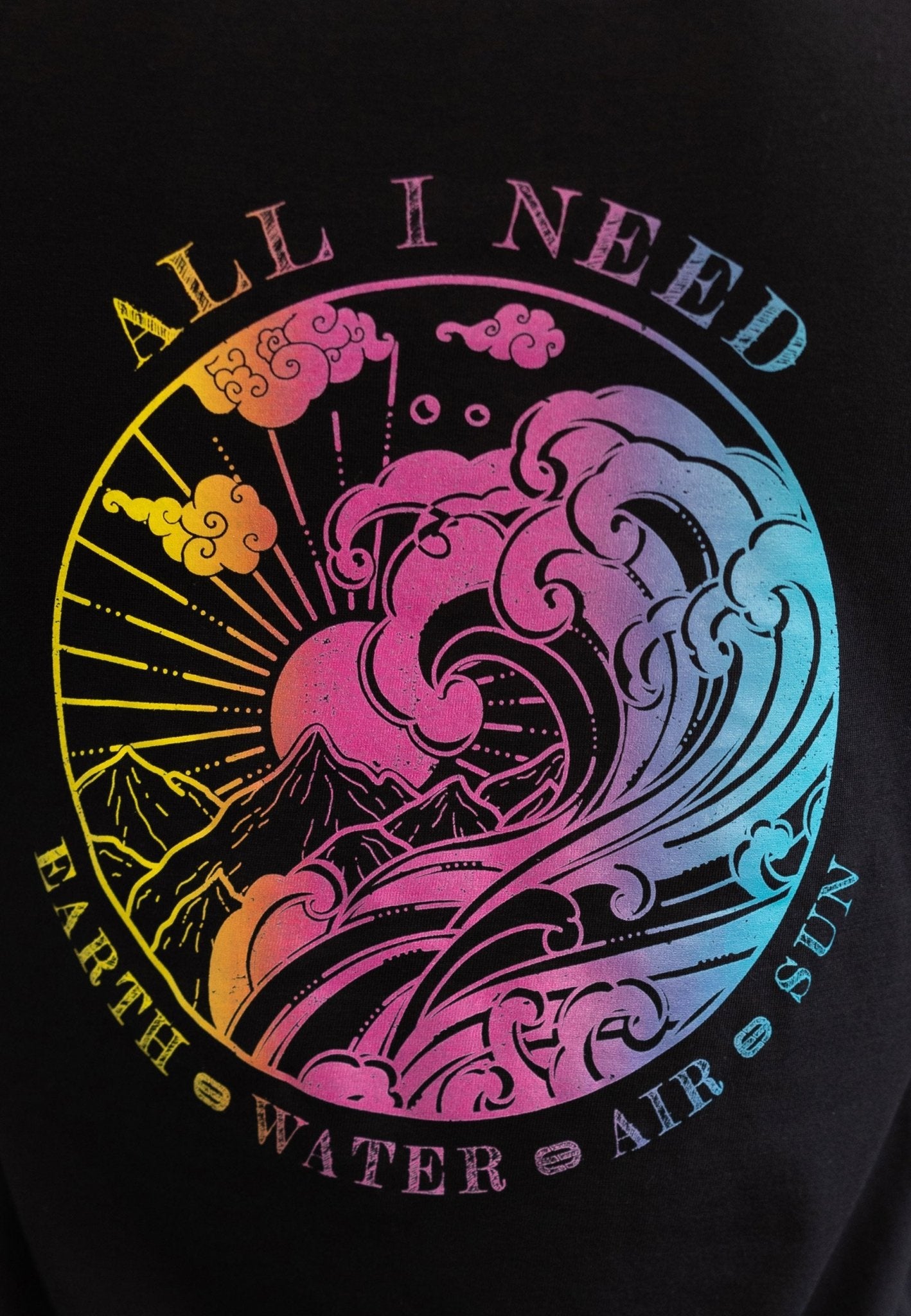 T-Shirt Crewneck All I need - wiseenough. | Nachhaltige Streetwear