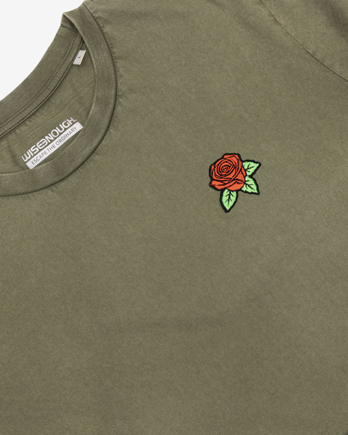 Crewneck T-Shirt - Rose - wiseenough. | Nachhaltige Streetwear