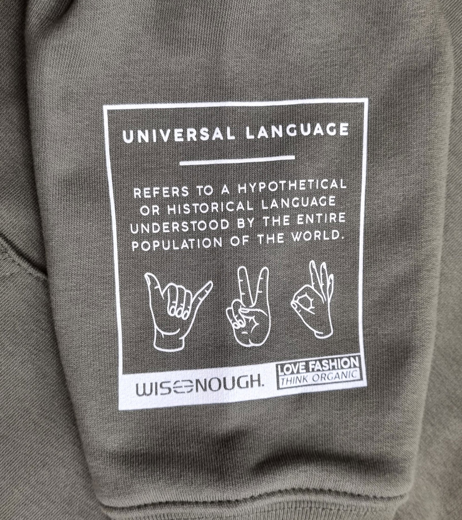 Hoodie Universal Language - Okay - wise enough