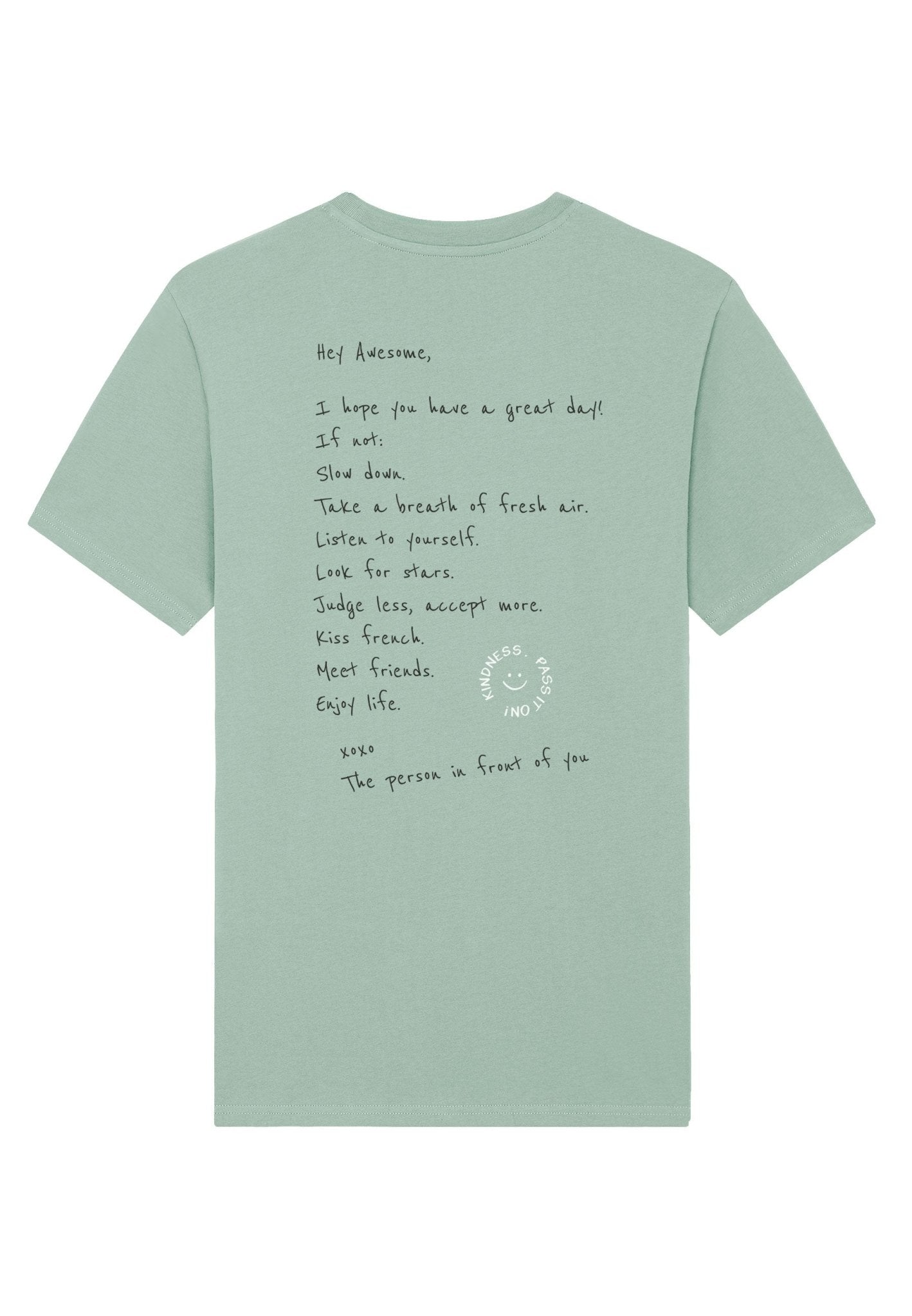 T-Shirt Crewneck Friendly reminder - wiseenough. | Nachhaltige Streetwear