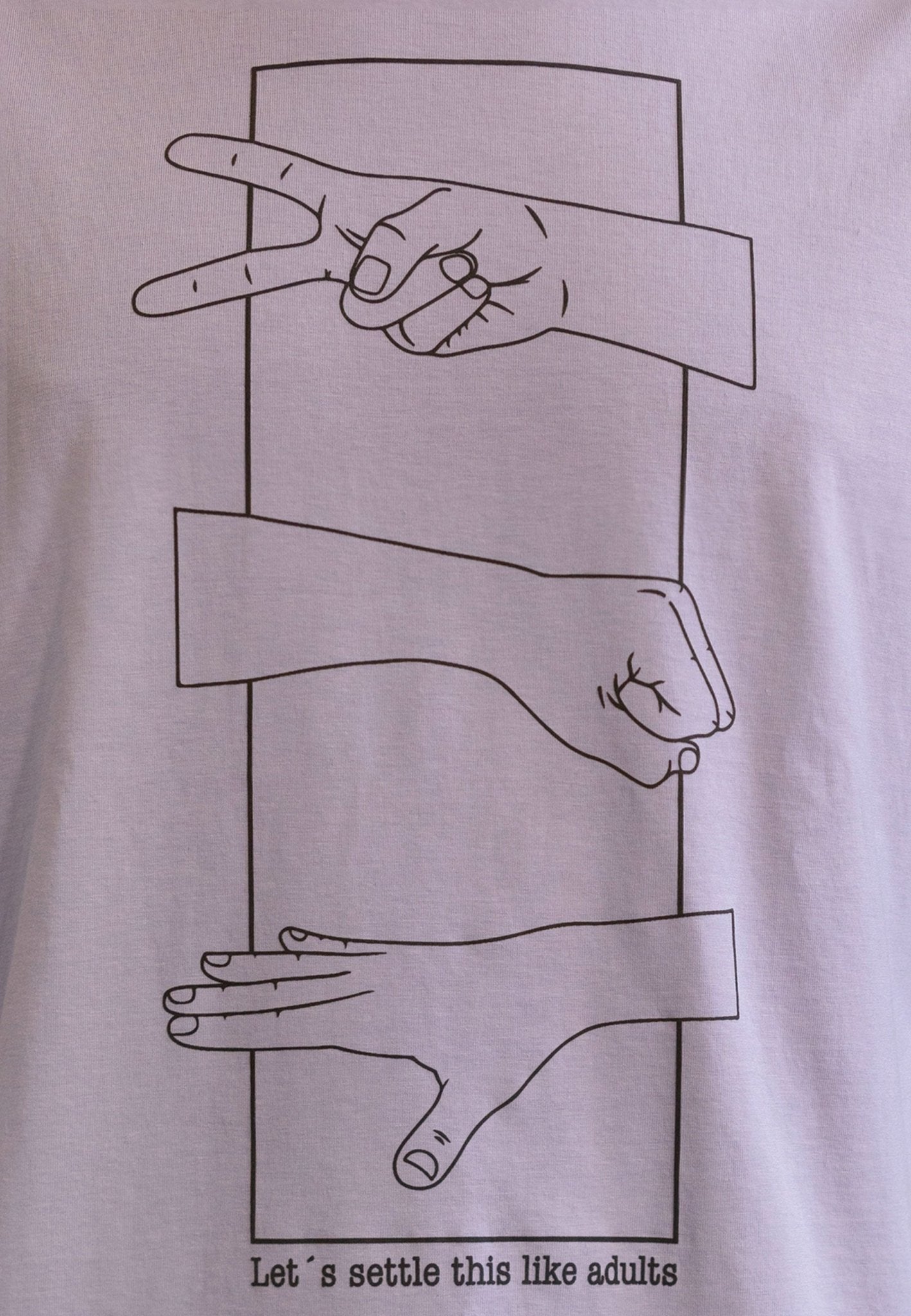 T-Shirt Crewneck Rock & Paper - wiseenough. | Nachhaltige Streetwear