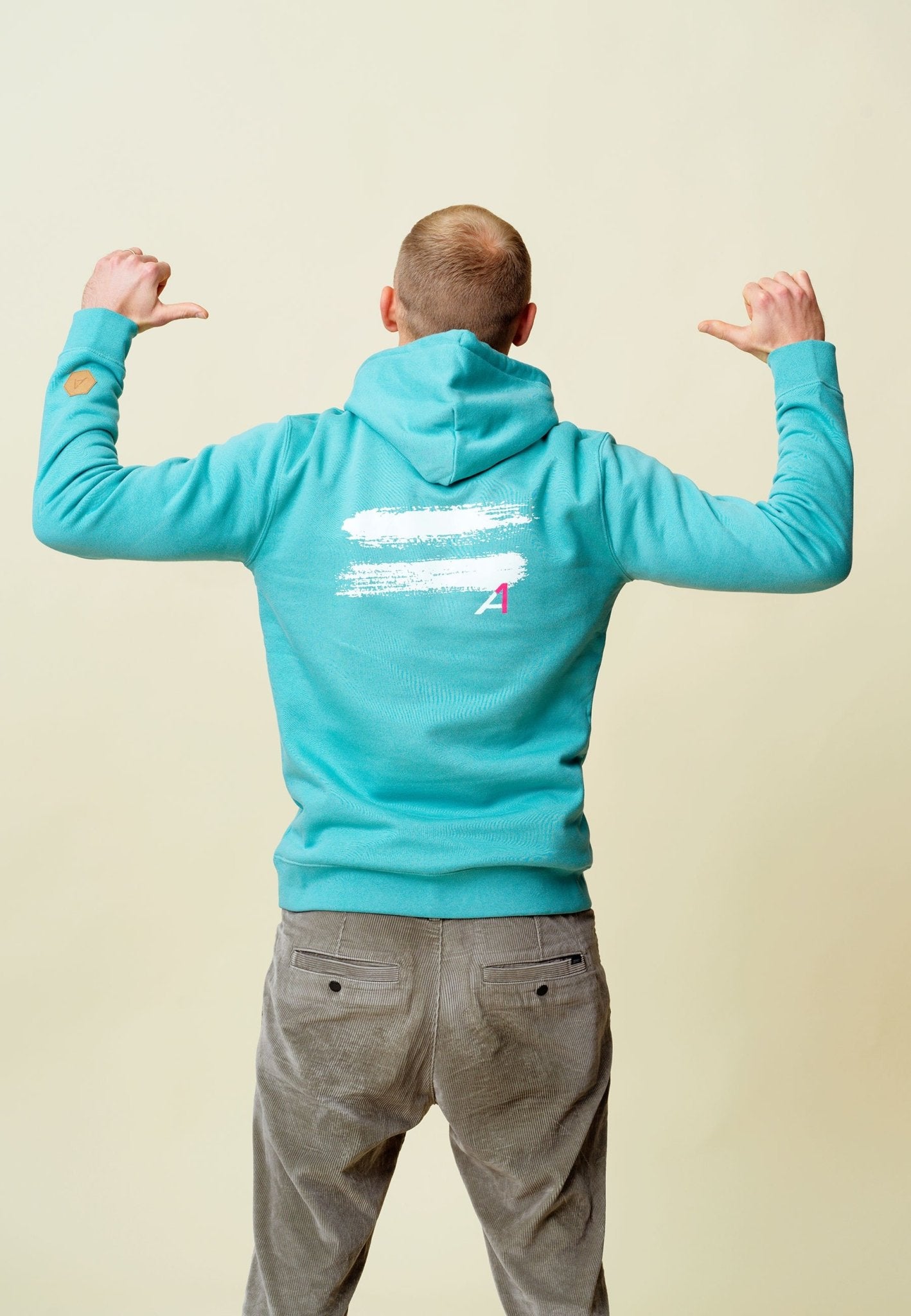 Unisex Hoodie Alex Schlager teal - wise enough
